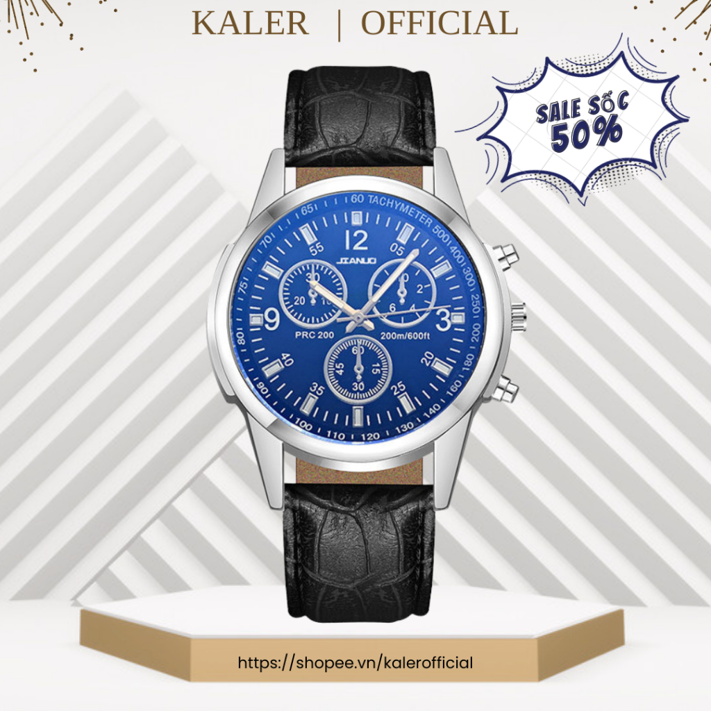 Đồng hồ nam McyKcy dây da thời trang siêu hot | BigBuy360 - bigbuy360.vn