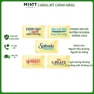 Combo 200 gói đường ăn kiêng Splenda xuất xứ Mỹ