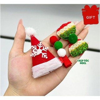 Kẹp tóc noel mẫu ngẫu nhiên