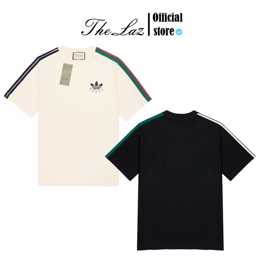Áo thun Gucci x Adidas Silicone Logo in Silicon Thoáng Mát thời thượng Vải Cotton 100%