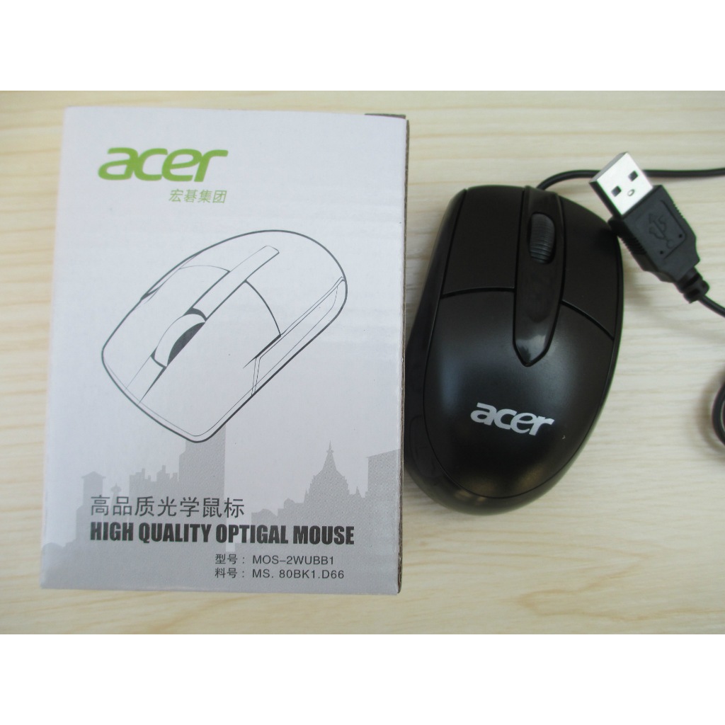 Chuột Quang Có Dây ACER (MOS-2WUBB1) 1000dpi
