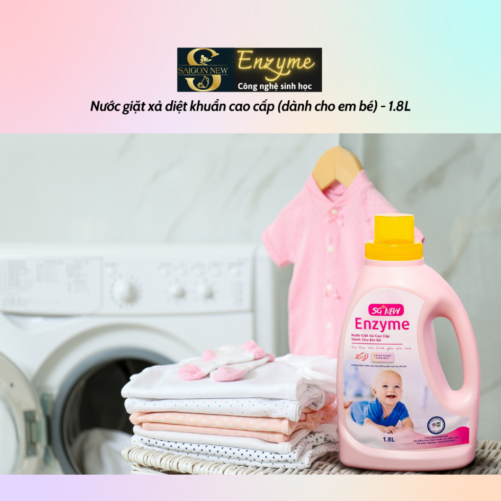 Nước giặt xả sát khuẩn Enzyme SGNEW - 100% chính hãng