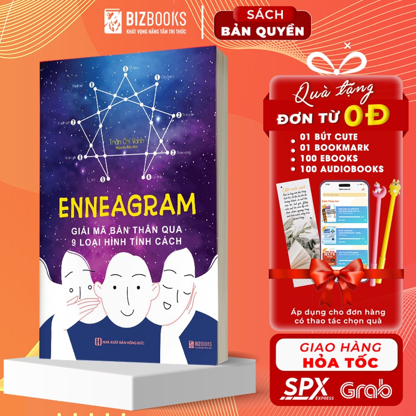 Sách Bizbooks - Enneagram: Giải mã bản thân qua 9 loại hình tính cách