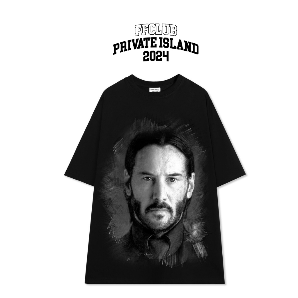 ÁO THUN FF FORM RỘNG JOHN WICK TEE, VẢI THUN 2 CHIỀU COTTON 250GSM