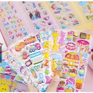 Sticker nổi 3D nhiều mẫu cho bé trai, bé gái