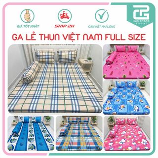 Ga giường lẻ thun lạnh Việt Nam cao cấp Full size ( không áo gối, đủ kích thước)
