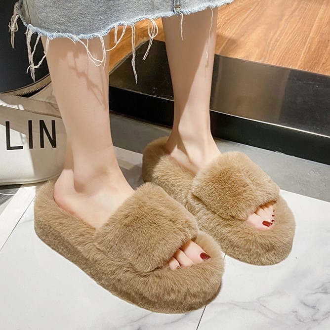 Dép đi trong nhà cao cấp Dép lông mềm mại siêu mịn Mã D005