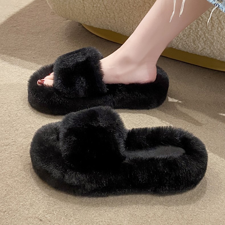 Dép đi trong nhà cao cấp Dép lông mềm mại siêu mịn Mã D005