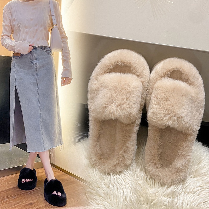 Dép đi trong nhà cao cấp Dép lông mềm mại siêu mịn Mã D005