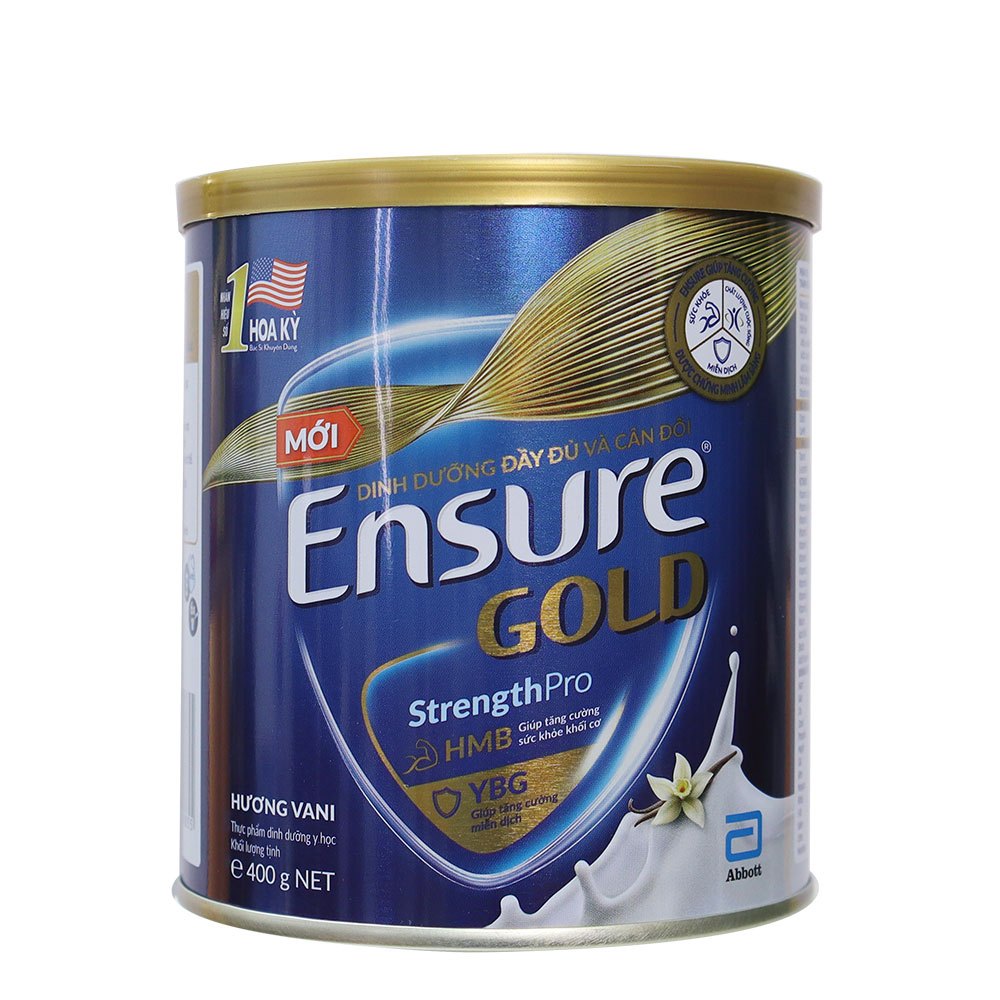 Sữa Ensure Gold YBG mẫu mới lon 400g date 2025