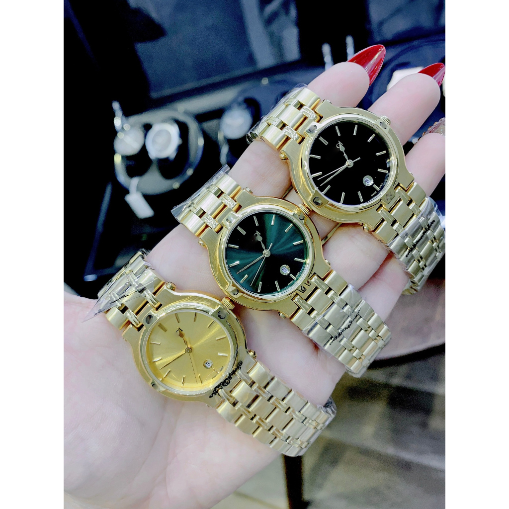 Đồng Hồ Nữ vintage 9000M guchi dây thép, Size 32mm