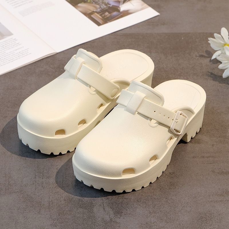 Dép sục bít mũi răng cưa Boatou chống trơn trượt chất EVA siêu nhẹ đế cao 5cm
