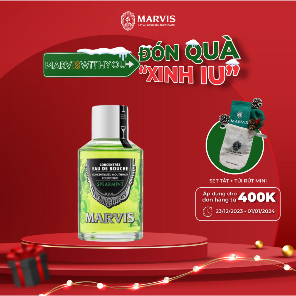 Nước súc miệng MARVIS Spear Mint 120ML