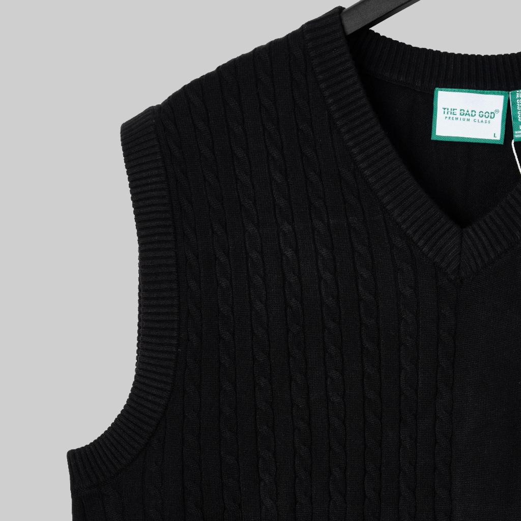 Áo gile len The Bad God Cozy Canvas