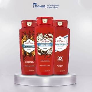 Sữa tắm nước hoa Old Spice 30Shine phân phối chính hãng nhiều mùi hương thơm lâu sảng khoái cho cả ngày dài 473 ml