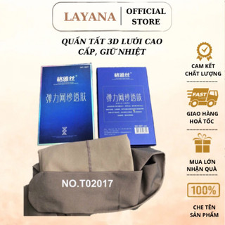 Quần tất nữ 3D lưới siêu hot 1607 LAYANA Hộp cực xịn LOẠI 1, cực đẹp và thật chân (có video thật)_LAYANA STORE