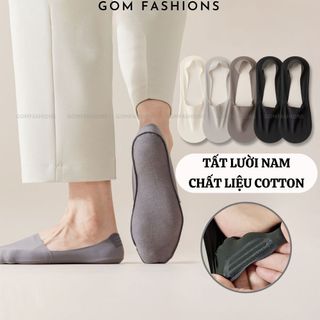Tất lười nam cao cấp GOMTAT, chất liệu cotton co giãn thoáng khí khử mùi êm chân  -TATLUA-UYE-7010-1DOI