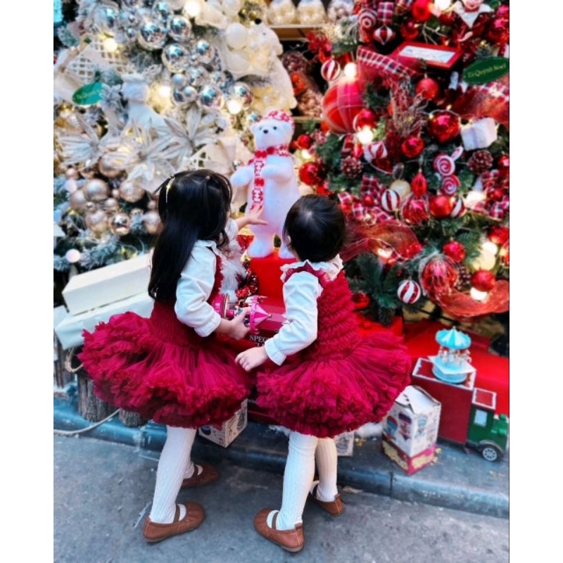 Váy Tutu Liền Thân Sắc Màu Bé Gái