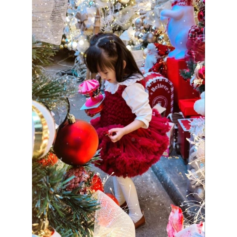 Váy Tutu Liền Thân Sắc Màu Bé Gái