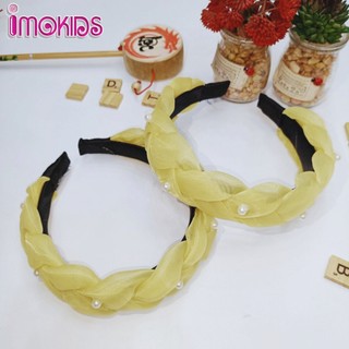 Mấn đội đầu bờm tóc đính ngọc mặc áo dài cho bé gái, cài tóc bé gái dễ thương