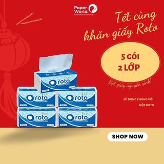 Khăn giấy rút đa năng ROTO  102 tờ/2 lớp/gói - RT20-2