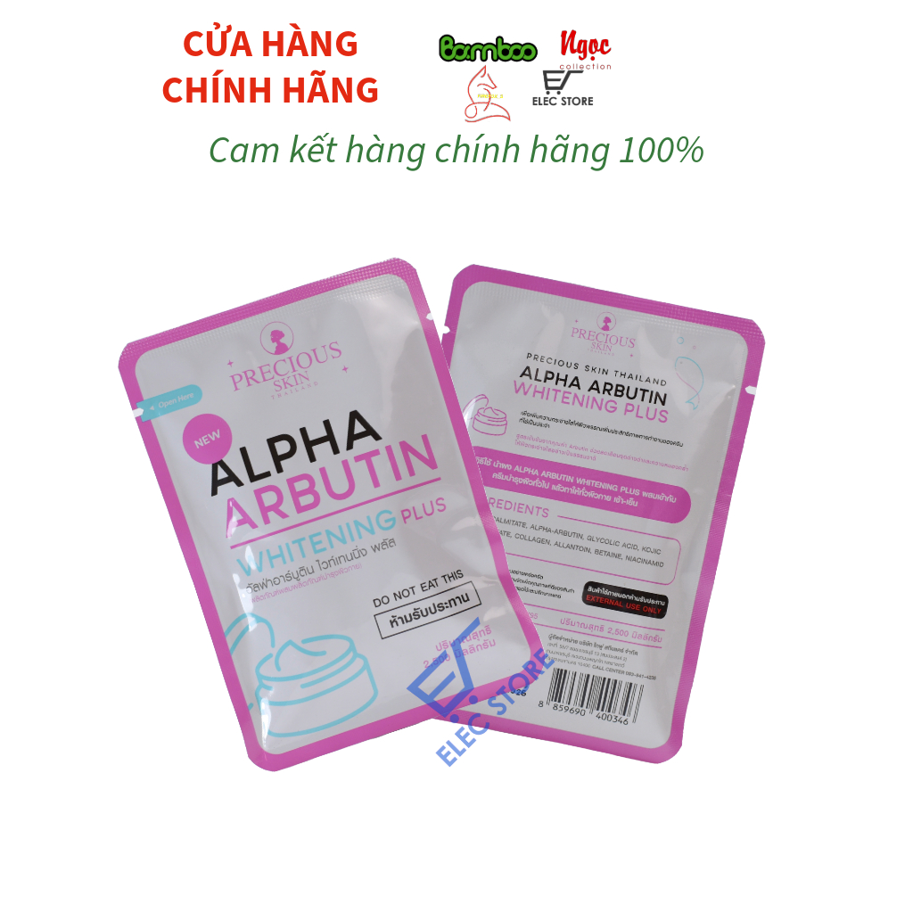 BỘT KÍCH TRẮNG ALPHA ARBUTIN WHITENING PLUS DƯỠNG TRẮNG DA PRECIOUS SKIN THÁI LAN