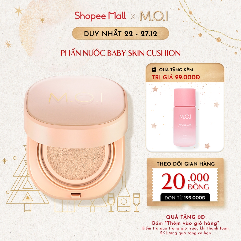 Phấn nước M.O.I Baby Skin Cushion SPF 50+ PA+++ 12g
