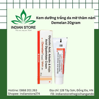 Kem dưỡng trắng da, mờ thâm nám sạm demelan 20g - 5% arbutin, 10% aha