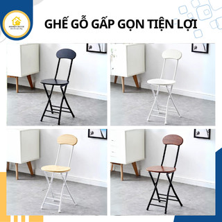 Ghế gấp gọn đa năng, Ghế gấp siêu nhỏ gọn bền lâu, Ghế bàn ăn gấp gọn đa tiện ích, Ghế Xếp Thông Minh Tiện Lợi