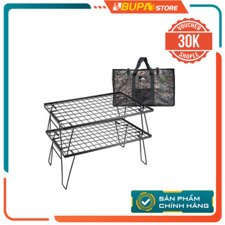 Kệ để đồ dã ngoại Campingmoon T-230-2T chất liệu thép không gỉ kèm túi đựng