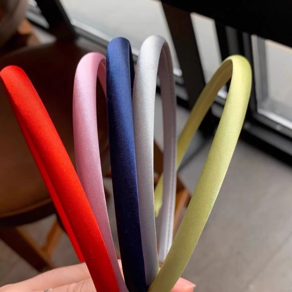 Gọng bờm nhựa bọc vải nhiều màu 1,5CM H73