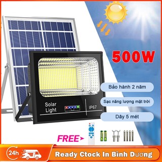 Đèn năng lượng mặt trời 500W đèn pha năng lượng mặt trời đèn led năng lượng mặt trời IP67 chống nước