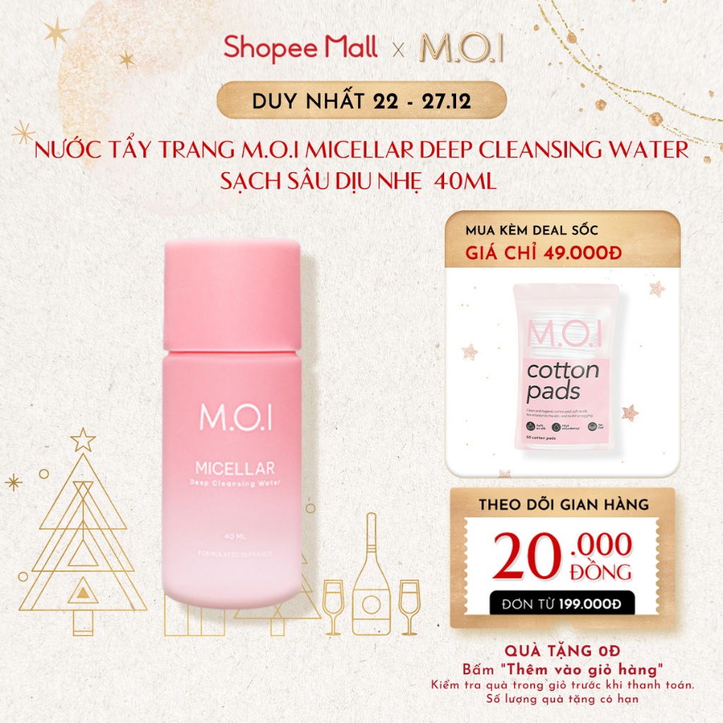 Nước tẩy trang minisize by M.O.I 40ml