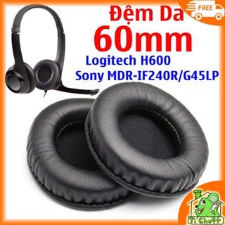 [1 Cặp] Đệm Da Mút Tai Nghe Tròn 60 mm 6 cm Headphones Chụp tai 6cm 60mm