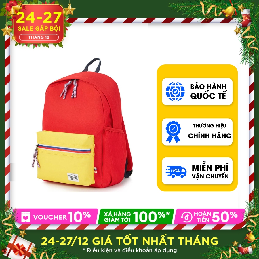 Balo Little Carter American Tourister-Mỹ: Ngăn đựng laptop đến Túi trùm chống mưa