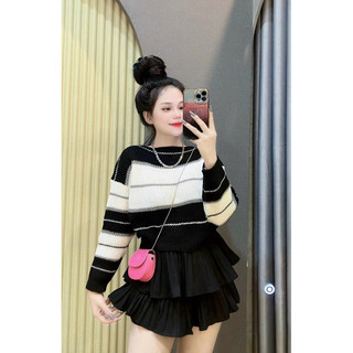 Ao len sọc dày phối gì cung đẹp