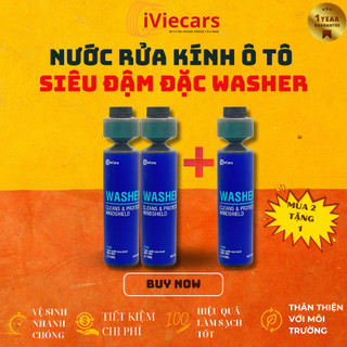 Nước rửa kính đậm đặc washer 1:100 concentrate - dung dịch rửa kính 270ml công nghệ usa