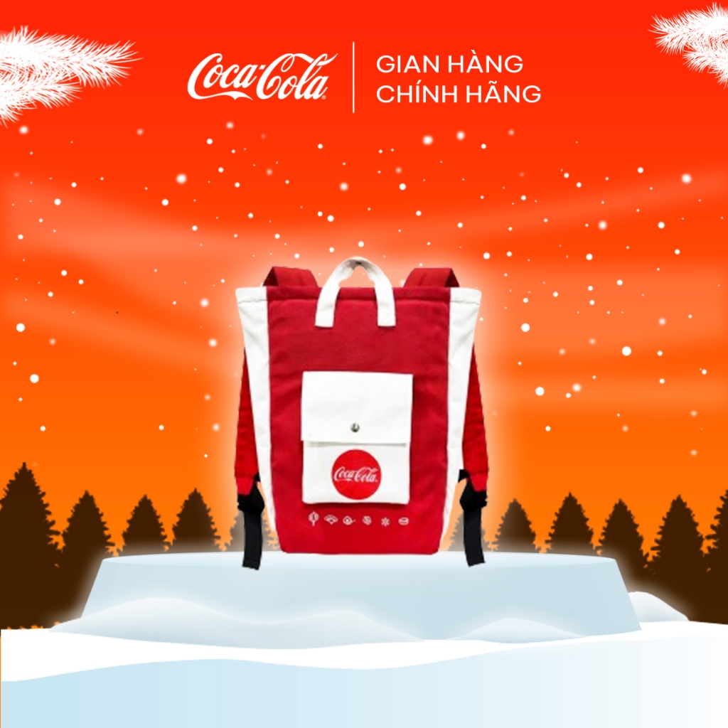 Ba lô Canvas đỏ Coca-Cola - HÀNG TẶNG KHÔNG BÁN
