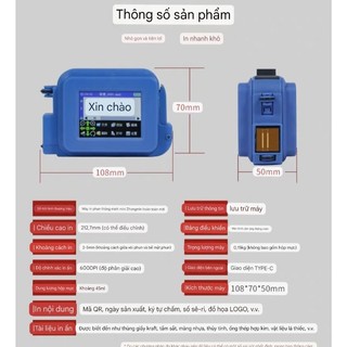 Máy in date mini( cầm tay đã bao gồm mực) tiếng việt ZM