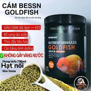 CÁM BESSN GOLDFISH Hạt Nổi Thức Ăn Chuyên Dụng Cho Cá Vàng, 3 Đuôi , Ranchu Độ Đạm Trên 40%