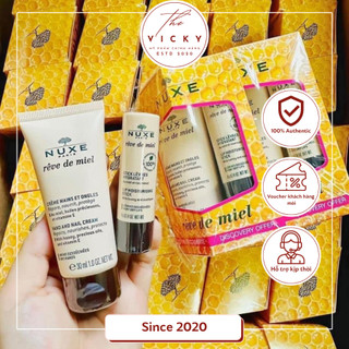 Set dưỡng môi 4g & dưỡng tay 30ml nuxe pháp