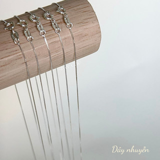  Dây chuyền vòng cổ trơn bạc 925 xinh xắn SILVER CHIC