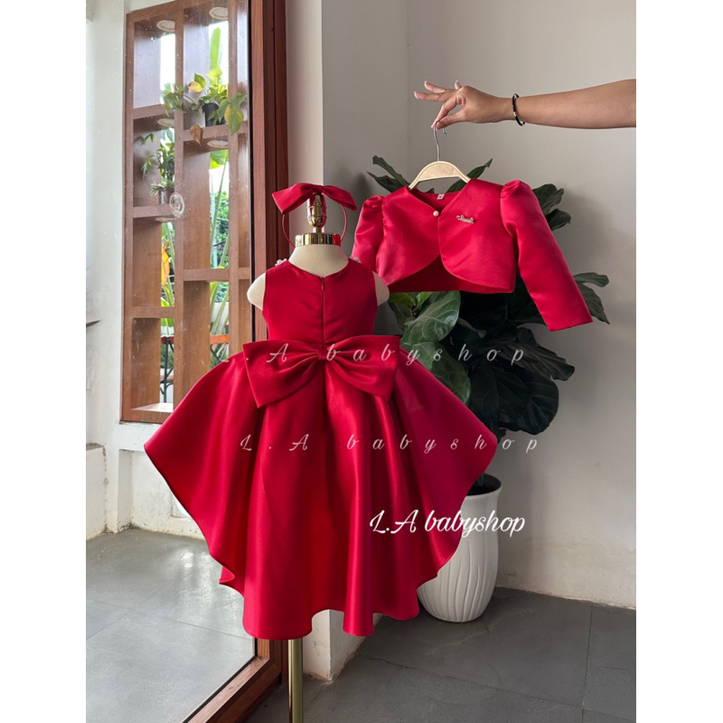 Set váy công chúa đuôi tôm cho bé tặng bờm tóc
