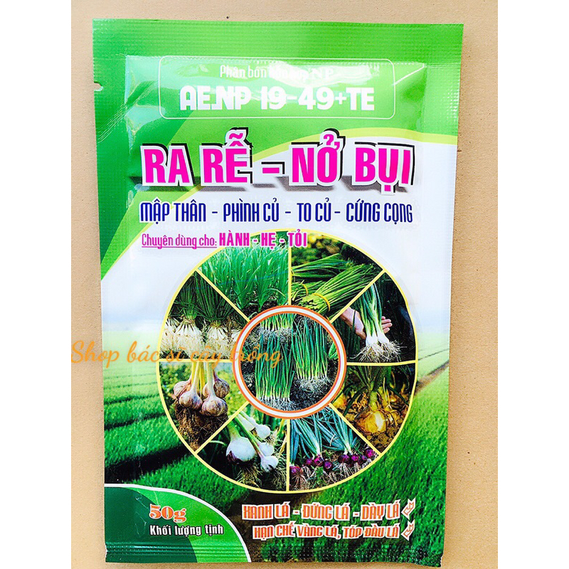 Phân Bón Lá Chuyên Cây HÀNH - HẸ - Tỏi Nhanh Ra Rễ, Mập Cọng, To Củ, Phình Củ, Xanh Đứng Lá, Nở Bụi, Tóp Đầu Lá, Đứng Lá