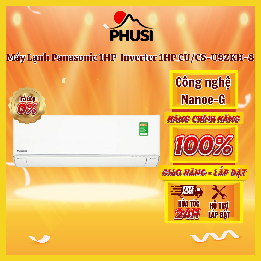 - Máy lạnh PANASONIC Inverter 1HP CU/CS-U9ZKH-8