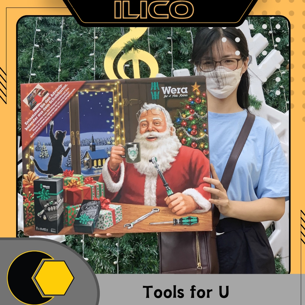 BỘ DỤNG CỤ GIÁNG SINH NOEL WERA 05136605001 - ILICO