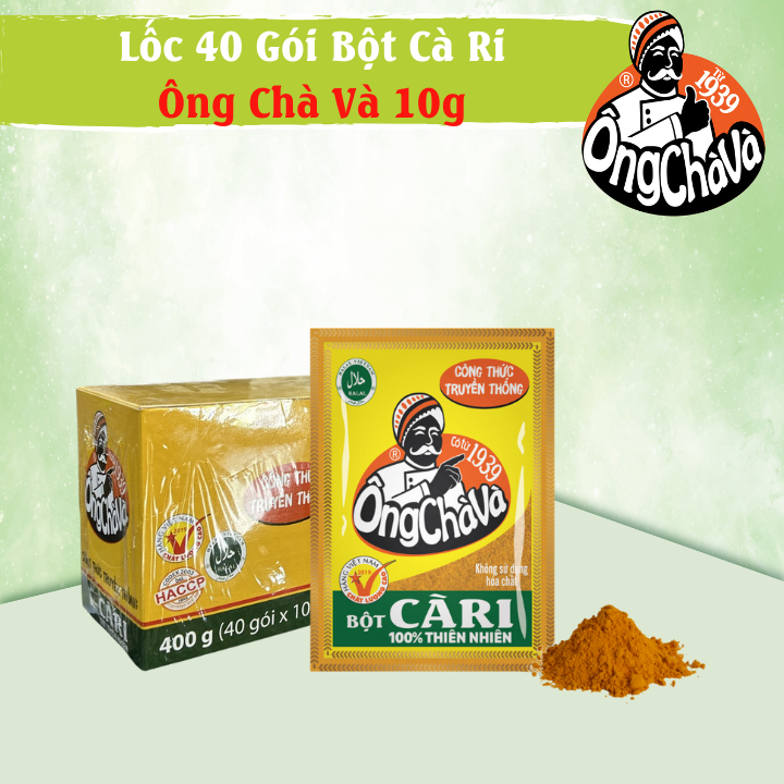 Lốc 40 Gói Bột Cà Ri Ông Chà Và 10g (Curry Powder)