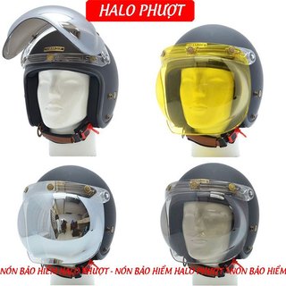 Kính Bubble Bulldog gắn nón 3/4