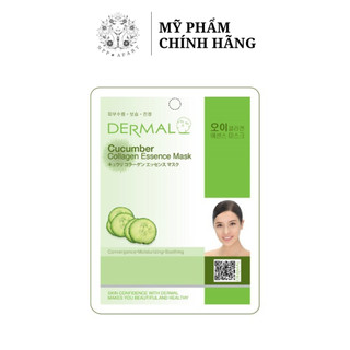 Mặt nạ dưỡng da tinh chất dưa leo và collagen Dermal 23g