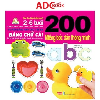 Sách - 200 miếng bóc dán thông minh - bảng chữ cái